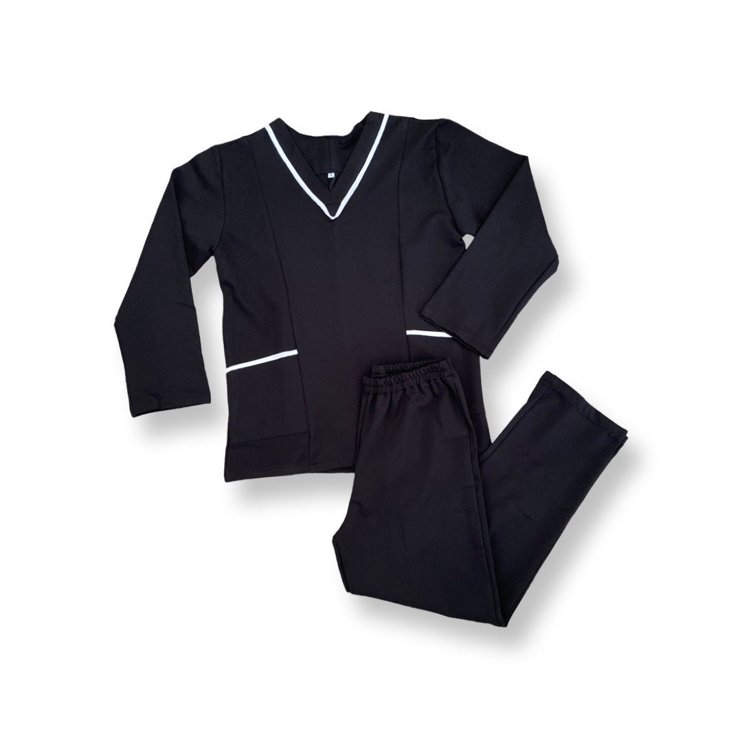 Warm Black Long Sleeve Uniform