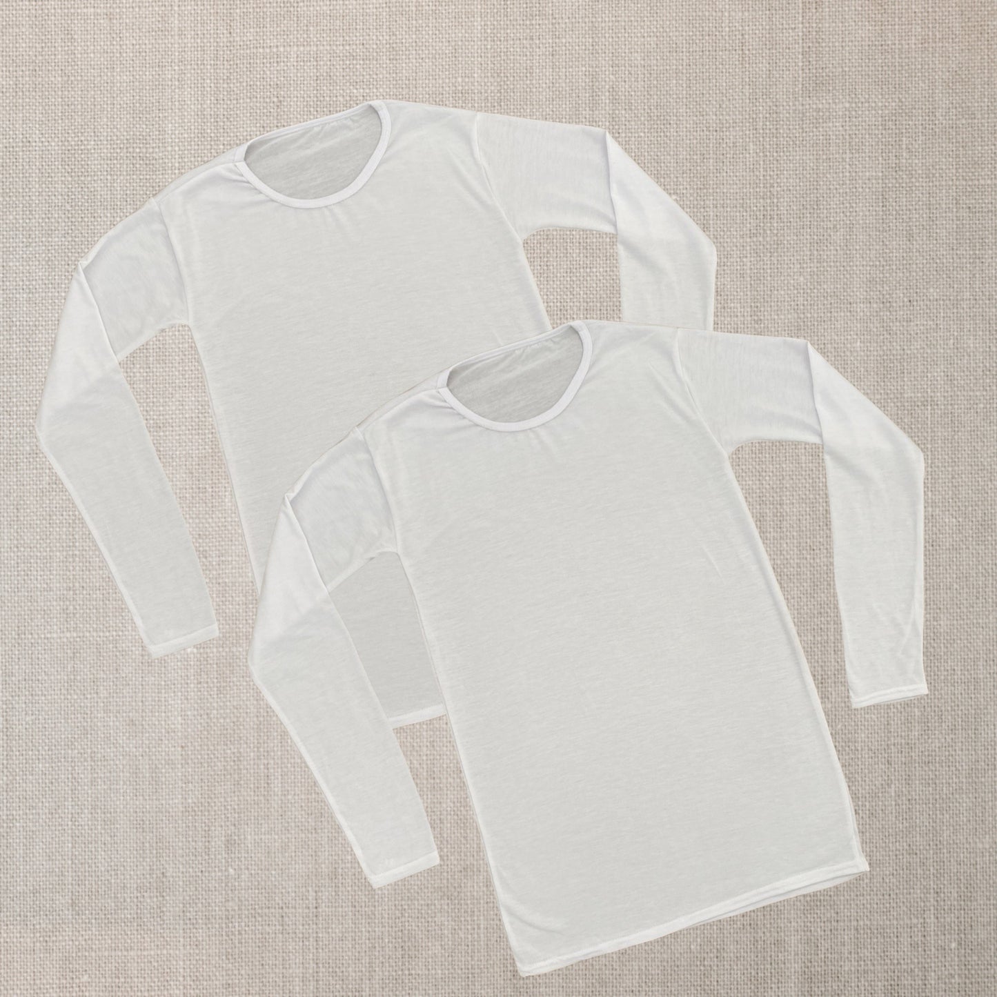 2-Pack White Organic Cotton Tops