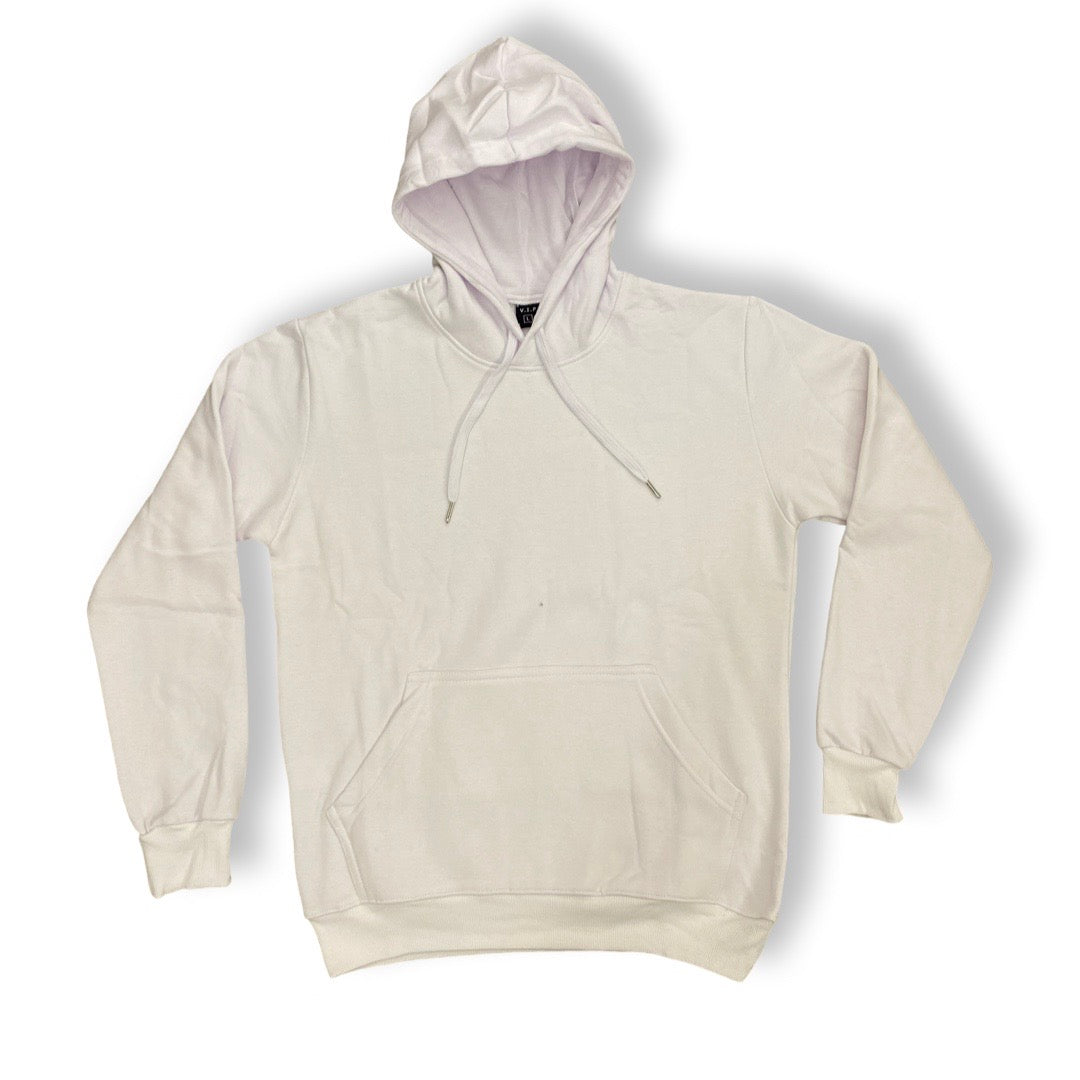 White Cotton Hoodie