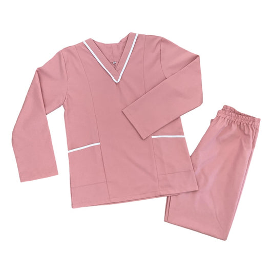 Rose Pink Long Sleeve Uniform