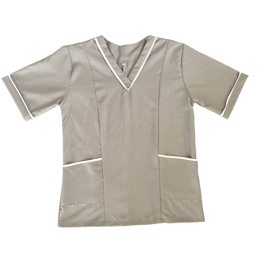 Light Gray Short Sleeve Uniform