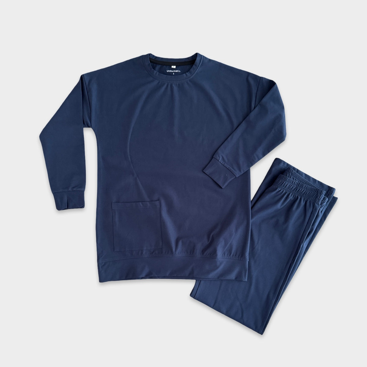 Navy Cotton Suit