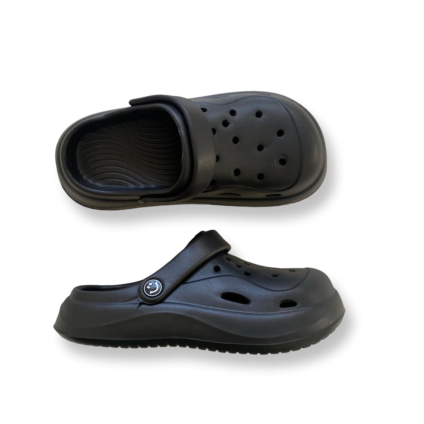 Smile Black Clog