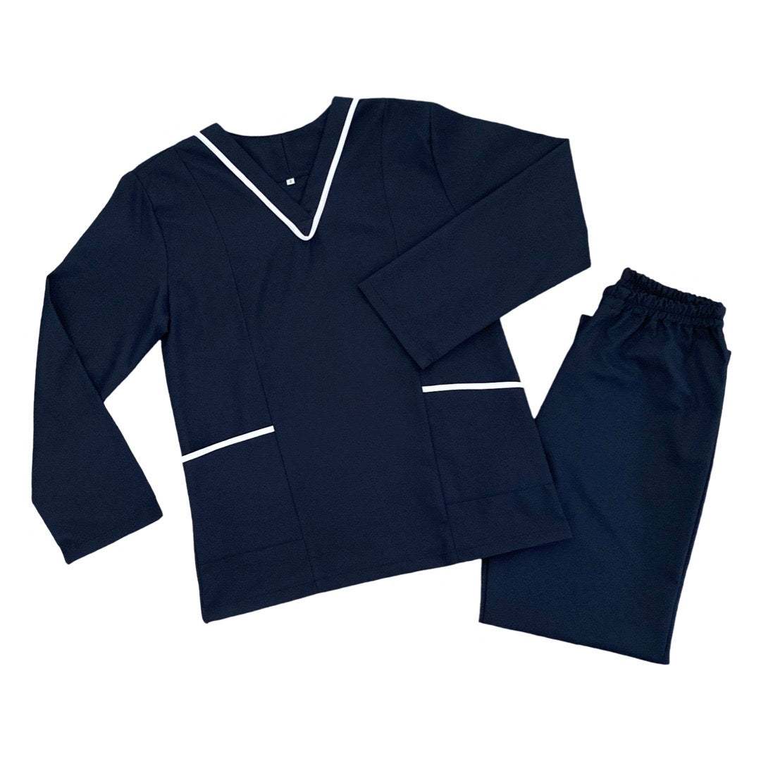 Navy-White Long Sleeve Uniform