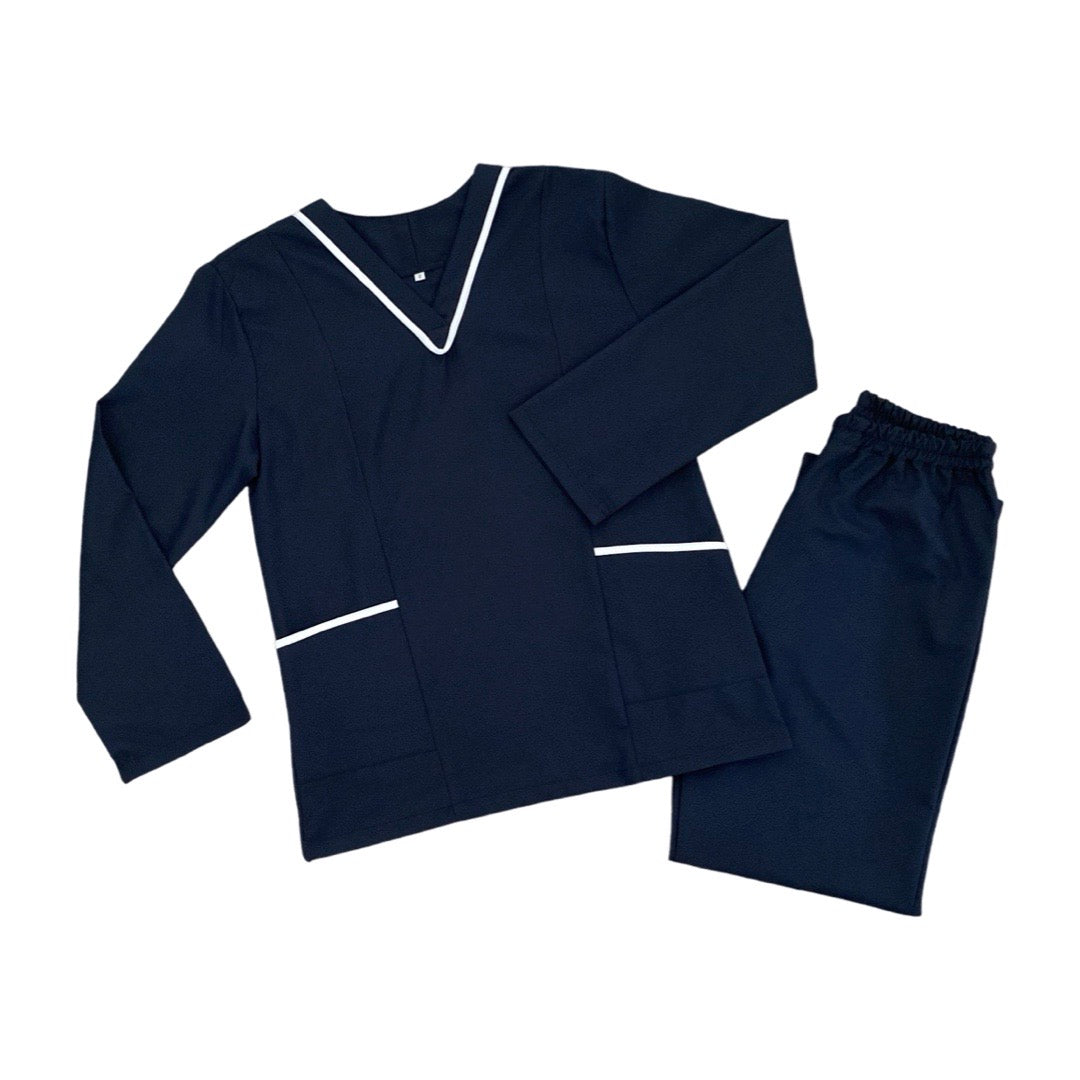 Navy-White Long Sleeve Uniform