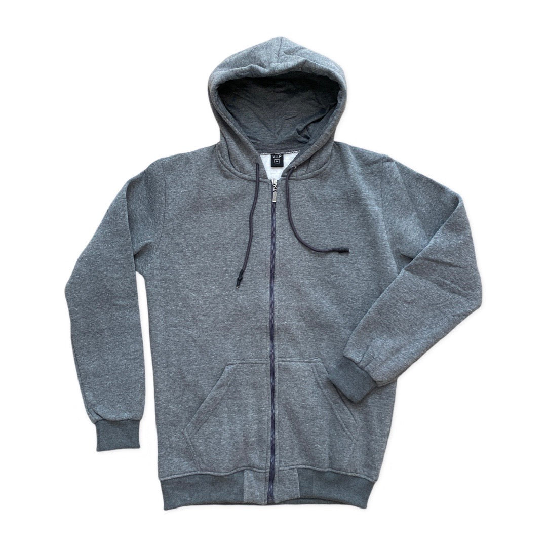 Charcoal Hoodie with Zip