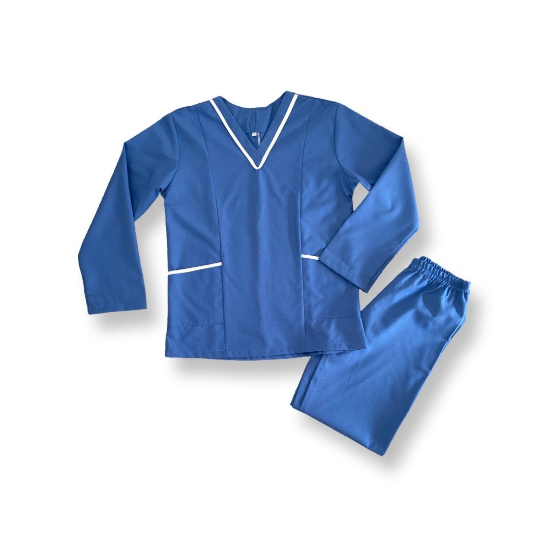 Autumn Long Sleeves Ocean Blue Set