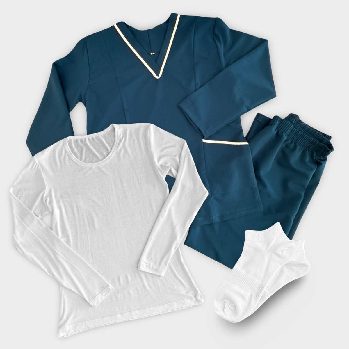 Autumn Long Sleeves Petrol Set