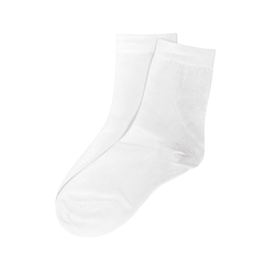White Quarter Socks