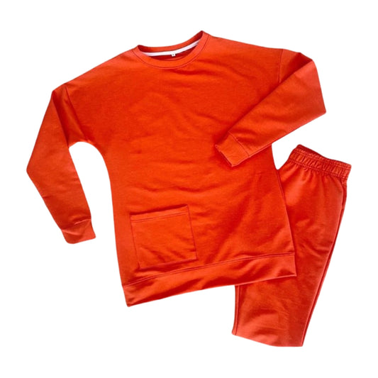 Orange Cotton Suit