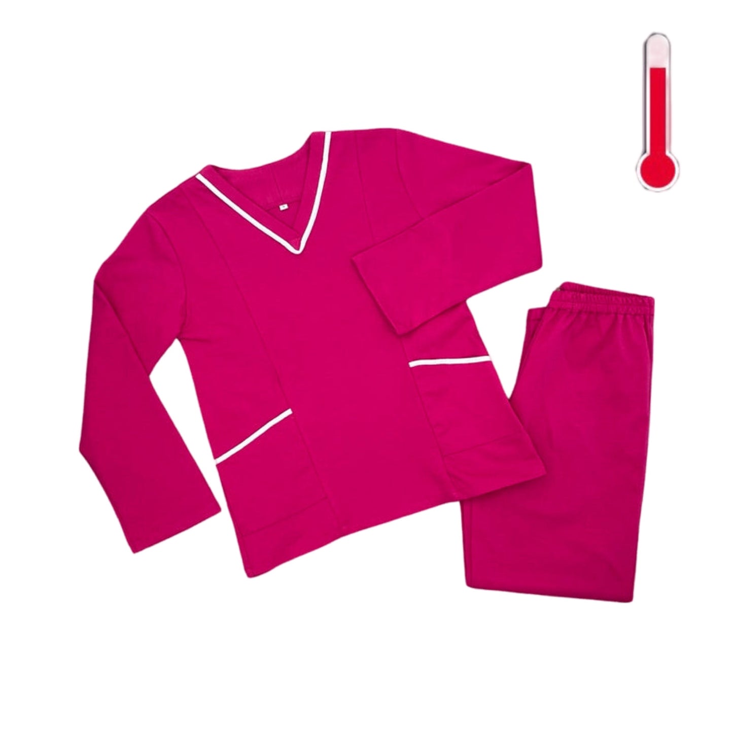 Fuchsia Long Sleeve Uniform