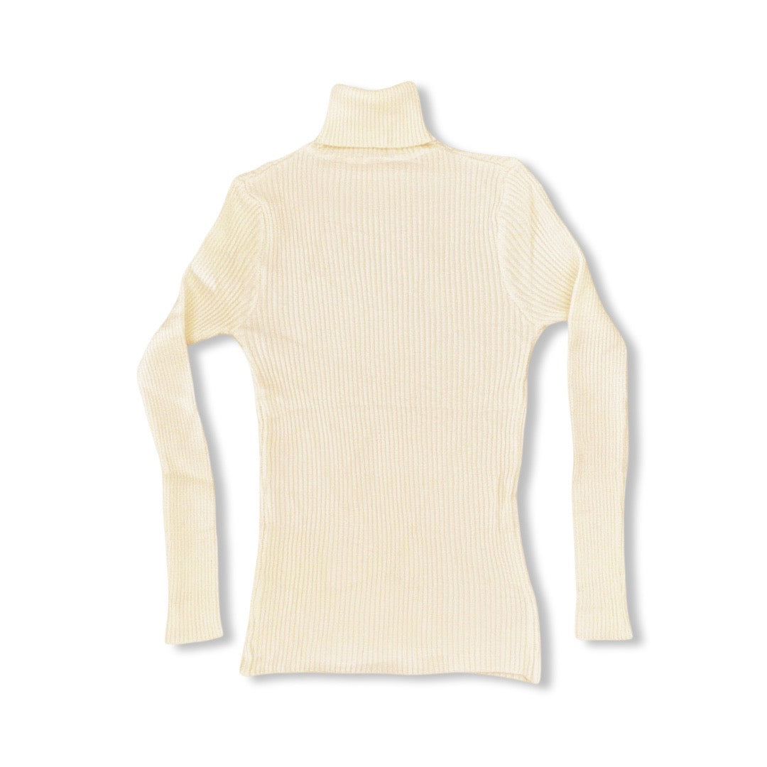 WARM-Off-white High Neck Top