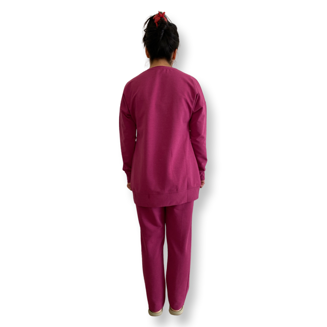 Mouve Cotton Suit