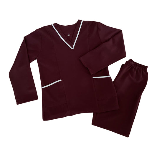 Maroon Long Sleeve Uniform