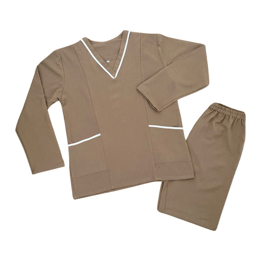 Light Brown Long Sleeve Uniform