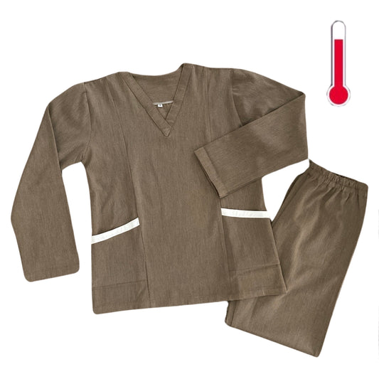 Mish Brown Long Sleeve Uniform