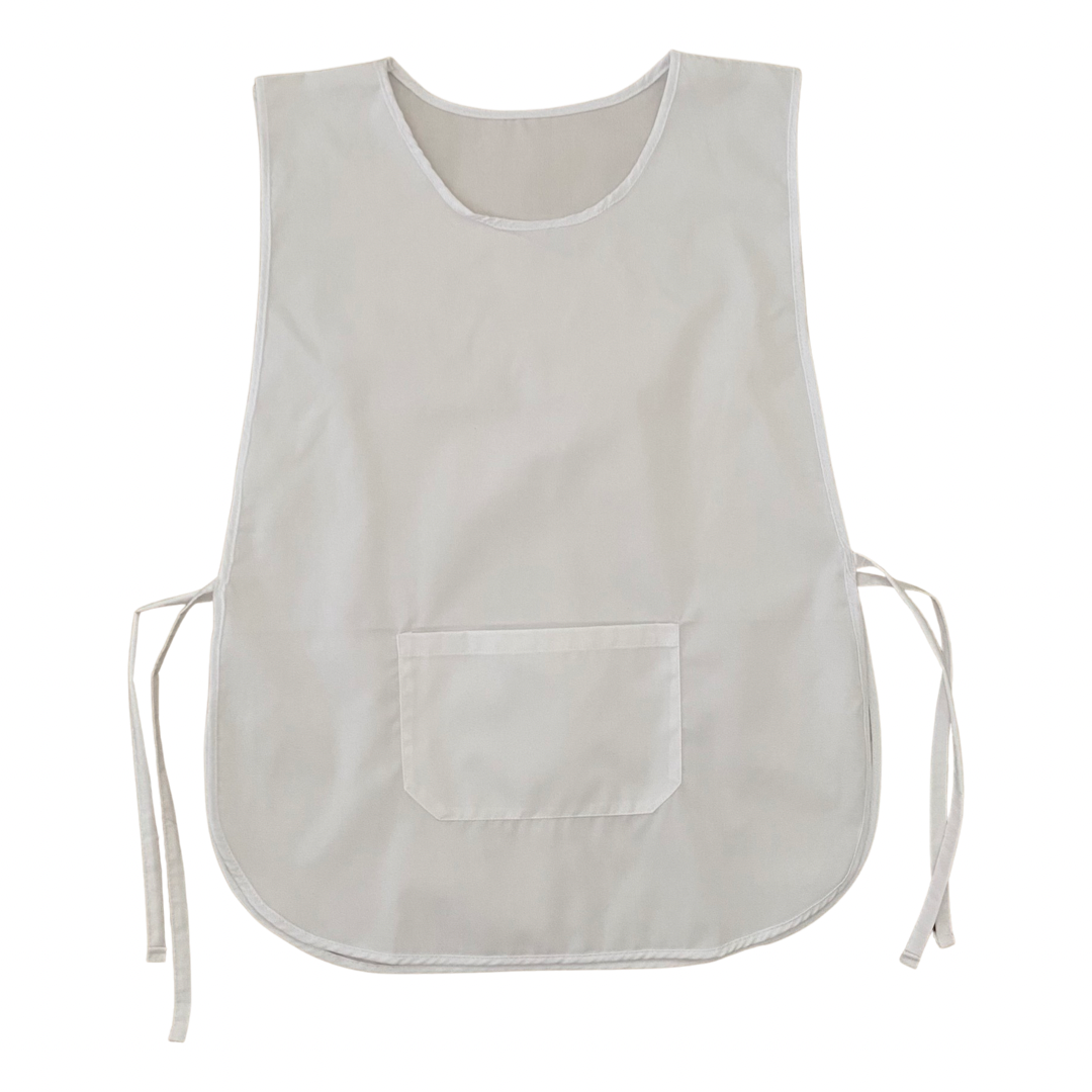 White Apron with Pocket